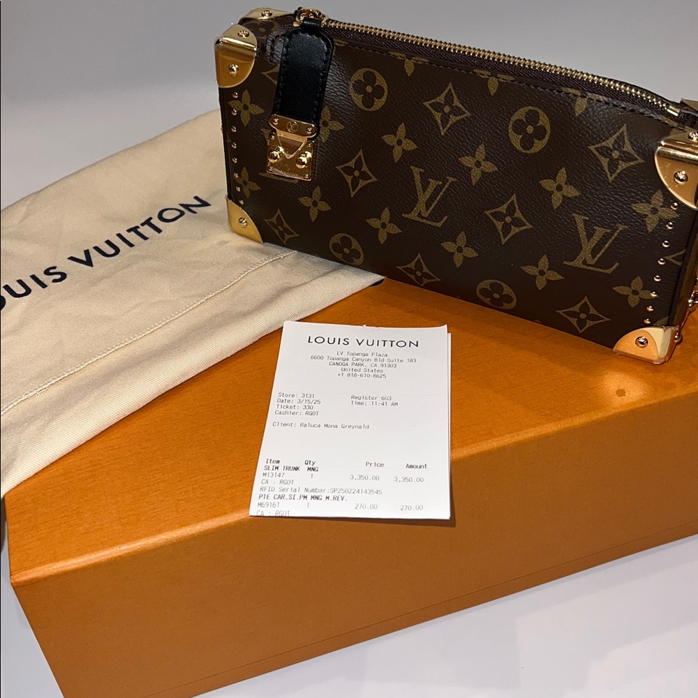❤️NWT LOUIS VUITTON SLIM TRUNK BAG M13147 - Picture 13 of 17
